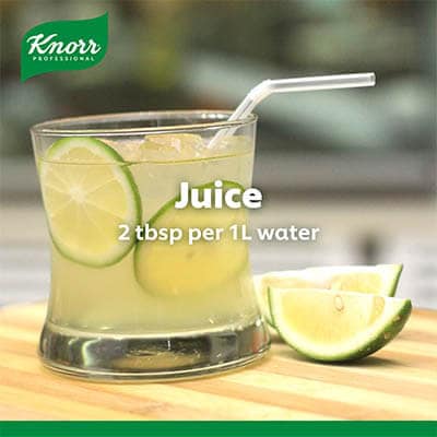 Knorr Lime Powder 400g - Bring out the freshness in your dishes and drinks with the tangy taste of Knorr Lime Powder.
