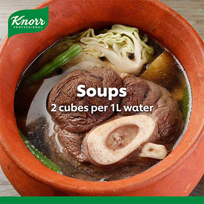 Knorr Beef Cubes Professional Pack 600g - Knorr Beef Cubes help you consistently deliver a richer, full meaty flavor that any diner would love.