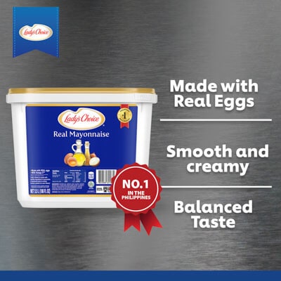 Lady's Choice Real Mayonnaise 5.5L - Lady's Choice, made with quality ingredients, has delicious taste and ideal thick texture for my dishes.