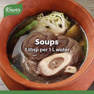 Knorr Beef Broth Base 1.5kg - Knorr Beef Broth Base helps you consistently deliver a richer, full meaty flavor that diners love.