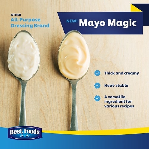 Best Foods Mayo Magic 5.5L - From sandwich spreads and dips to dressing and sauces, update your menu with the creamy deliciousness of Best Foods Mayo Magic.