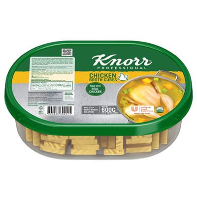 Knorr Chicken Cubes Professional Pack 600g - Knorr Chicken Cubes helps you consistently deliver a richer full meaty chicken broth