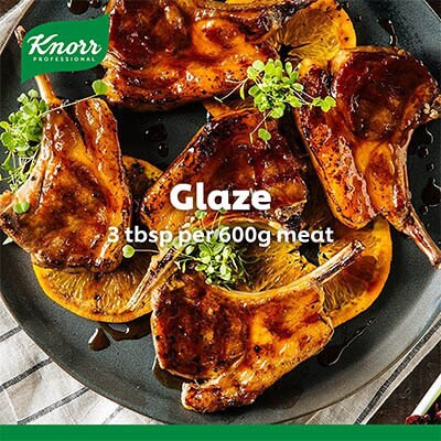 Knorr Rock Sugar Honey Sauce 3kg - Knorr Rock Sugar Honey Sauce allows you to give your dishes a flavorful glaze in just 3 minutes.