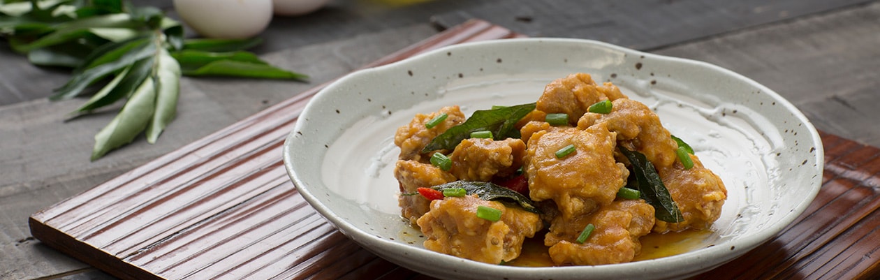 Chicken With Salted Egg Cream Recipe Unilever Food Solutions