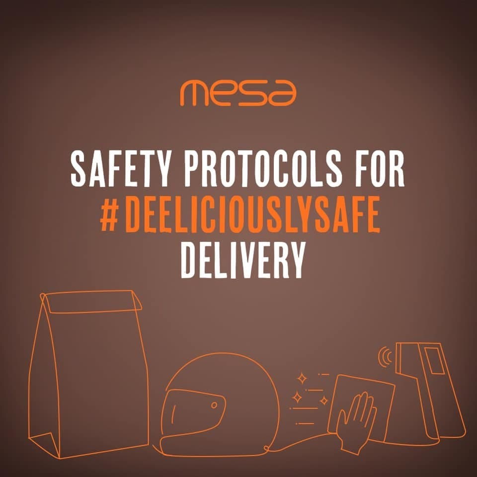 Mesa strictly follows COVID-19 protocols to ensure staff and consumer safety. Mesa strictly follows COVID-19 protocols to ensure staff and consumer safety.