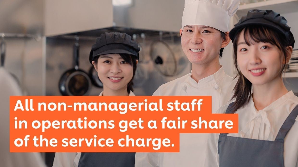 A restaurant manager writing on a sheet of paper. A restaurant manager writing on a sheet of paper.