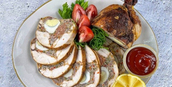 noche buena food - 2/ chicken galantina