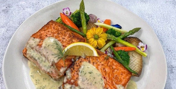 noche buena food - 6/ baked salmon