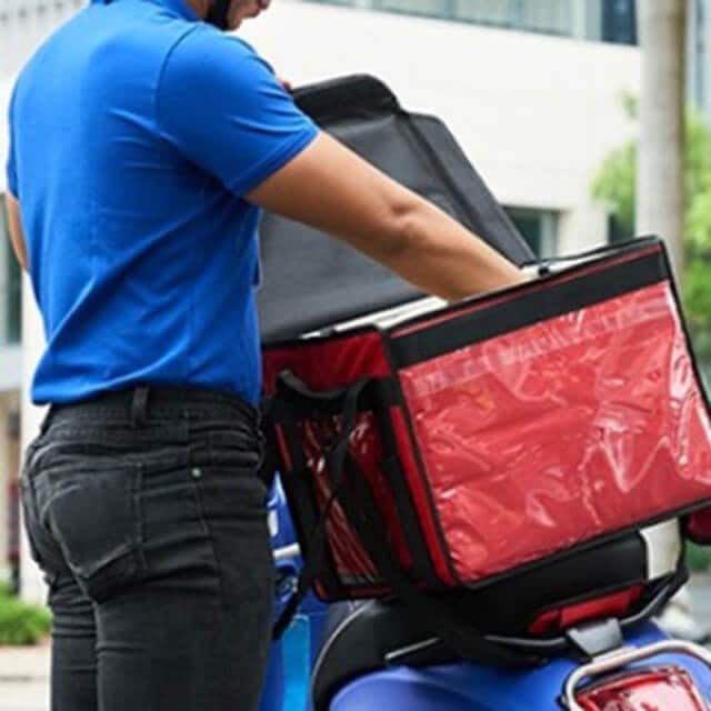 Motorcycle for food delivery Motorcycle for food delivery