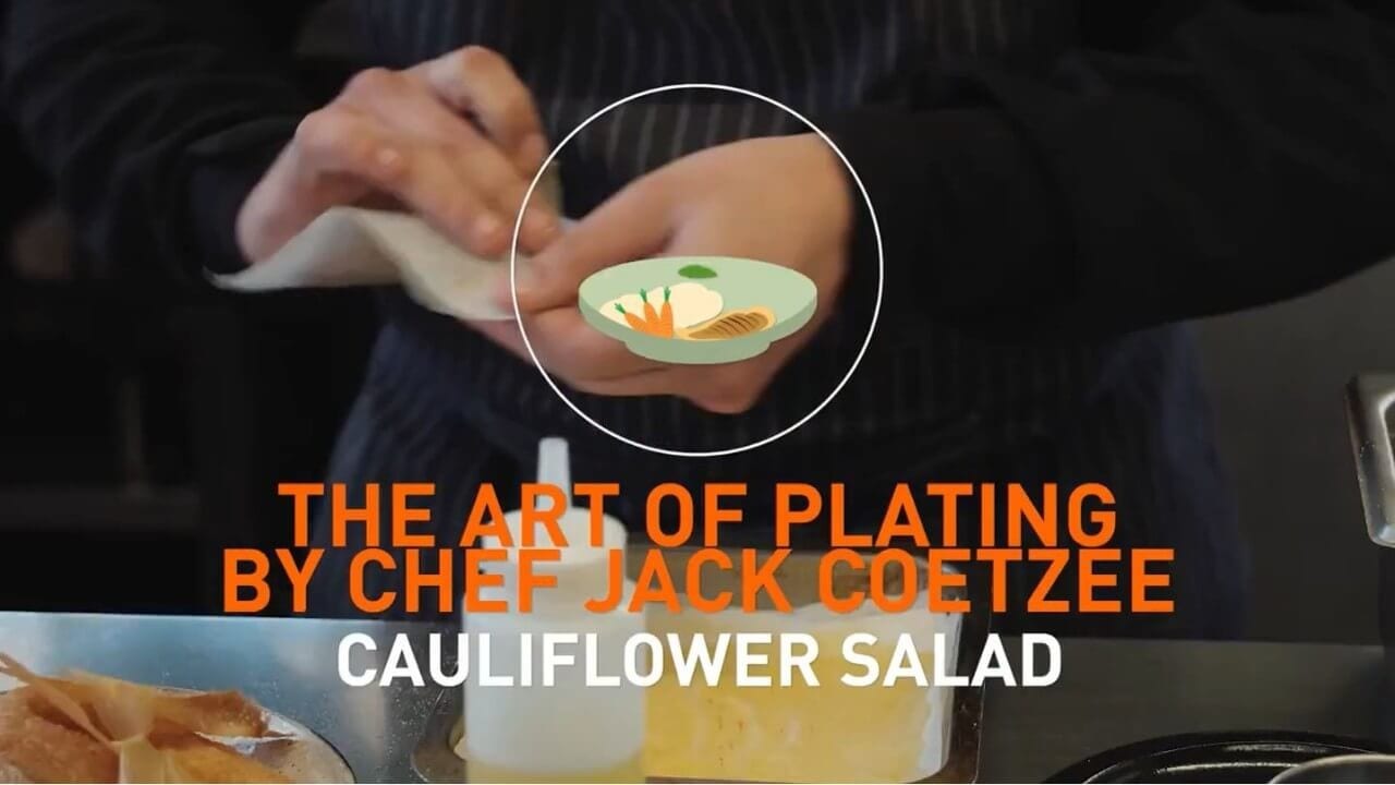 The art of plating by chef Jack Coetzee: Cauliflower salad