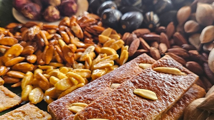 Various sweet products made with pili.